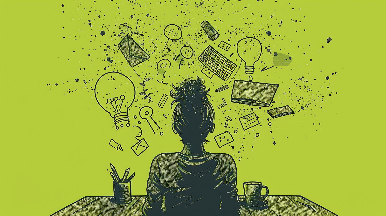 girl working on ideas